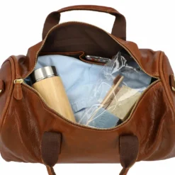 Hall Rejsetaske Sportstaske Håndbagage Med Rem Brun Læder 25L -Taske Salgsbutik 2R38 20 70 innen1 reisetasche leder 1280x1280