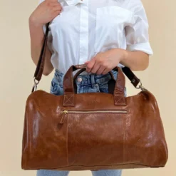 Hall Rejsetaske Sportstaske Håndbagage Med Rem Brun Læder 25L -Taske Salgsbutik 2R38 20 70 model female2r6C4azExZIbkN 1280x1280