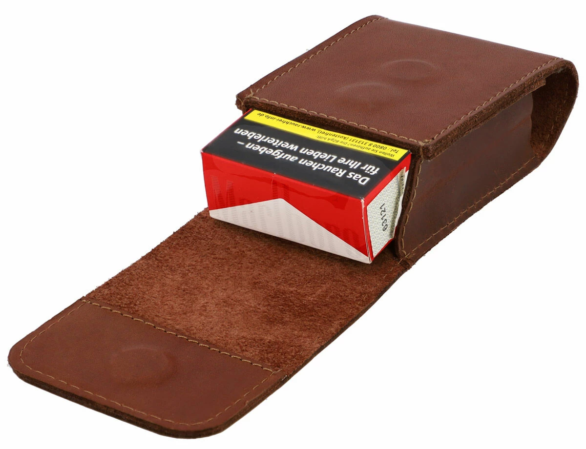 Charly Cigaretpung Cigaretholder Cigaretetui Cigaretboks Etui Til Cigaretter Brun Læder 4 Charly Cigaretpung Cigaretholder Cigaretetui Cigaretboks Etui Til Cigaretter Brun Læder - Image 4