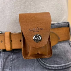 Milan Cigaretetui Lædercigaretæske Cigaretboks Cigaretholder Brun Læder