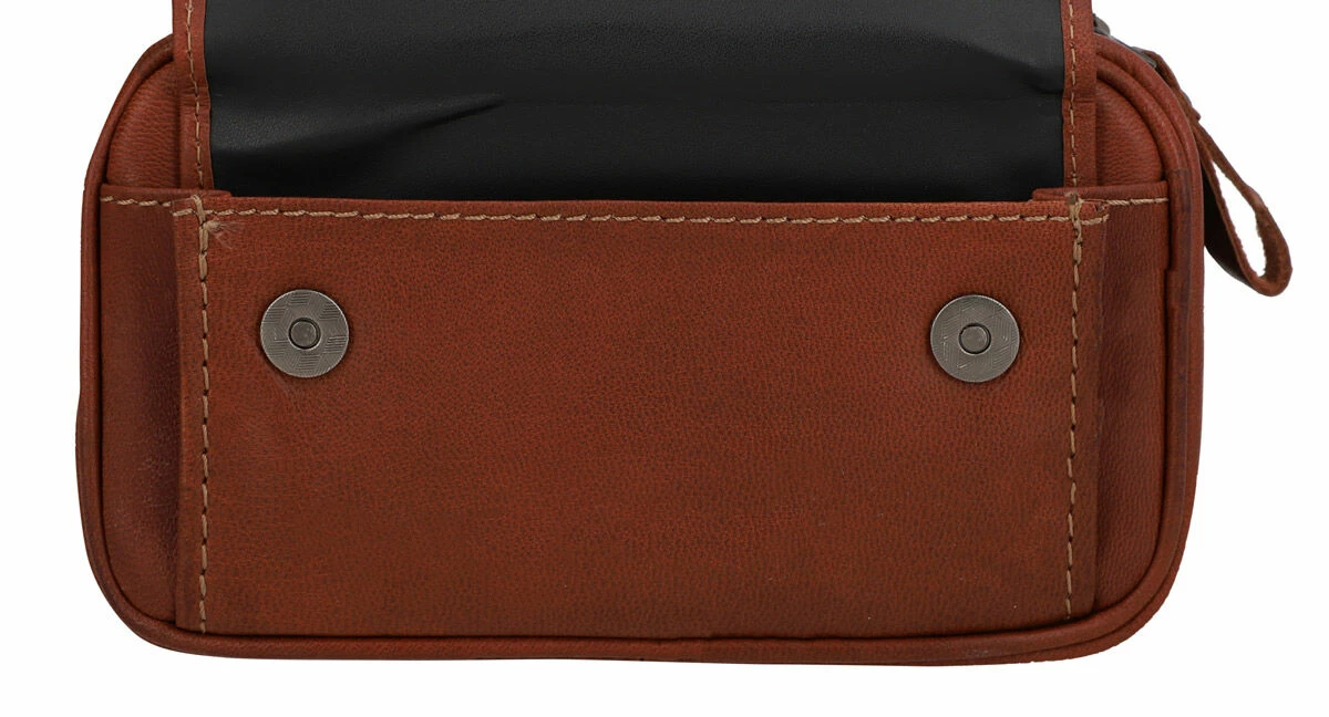 Diego Pibetaske Pipepung Tobakspung Pibegrej 3 Piber Brun Læder 10 Diego Pibetaske Pipepung Tobakspung Pibegrej 3 Piber Brun Læder - Billede 10