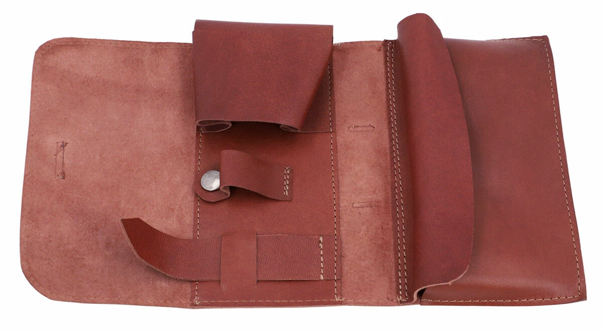Ian Pibetaske Pibepung Tobakspung Pibeetui Etui Til Rulletobak Brun Læder 6 Ian Pibetaske Pibepung Tobakspung Pibeetui Etui Til Rulletobak Brun Læder - Billede 6
