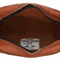 Piet Toilettaske Kosmetiktaske Make-up Pung Brun Læder -Taske Salgsbutik A81 innen Waschtasche leder 1280x1280