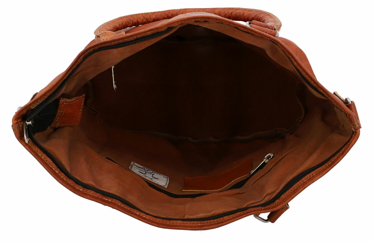 Therese Håndtaske Shopper Læderskuldertaske Med Lynlås Brun Læder 6 Therese Håndtaske Shopper Læderskuldertaske Med Lynlås Brun Læder - Image 6