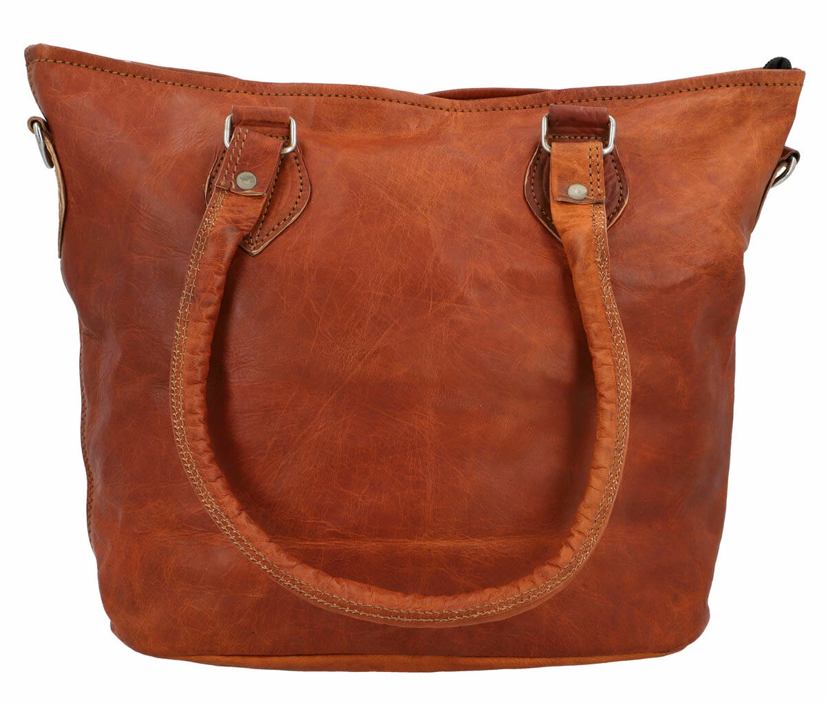 Therese Håndtaske Shopper Læderskuldertaske Med Lynlås Brun Læder 10 Therese Håndtaske Shopper Læderskuldertaske Med Lynlås Brun Læder - Image 10