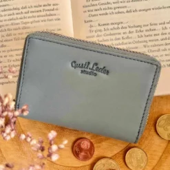 Abel Kortholder Pung Kortpung Kreditkortetui Grå ægte Læder