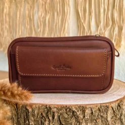 Diego Pibetaske Pipepung Tobakspung Pibegrej 3 Piber Brun Læder