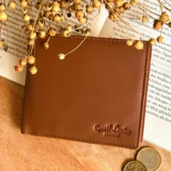 Foster RFID Tegnebog RFID Beskyttelse Pung Pengepung Herre Brun Læder