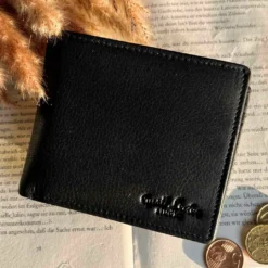 Foster Pung Tegnebog Pengepung Herreepung Herre Sort Læder