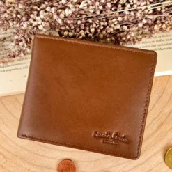 Foster Pung Tegnebog Pengepung Herreepung Herre Brun Læder