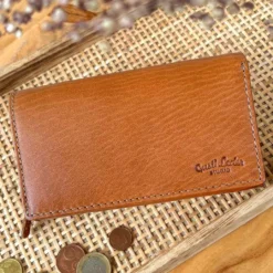 Gemma Pung Damepung Tegnebog Pengepung Dame Brun ægte Læder