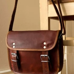 Jane M. 7,9" Skuldertaske Lædertaske Håndtaske Taske Brun Læder