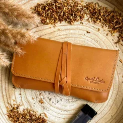 Jesse Tobakspung Pung Til Rulletobak Læderpung Brun Læder