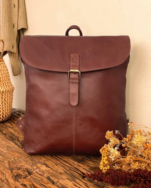 Kieran Rygsæk Læderrygsæk Tyverisikret Dame Herre Brun Læder -Taske Salgsbutik Indoor Kieran 2M82 20 38 1280x1280