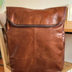 Neal Rygsæk Backpack Lædertaske Unitaske Arbejdstaske Håndbagage Retro Brun Læder