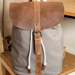 Paula M Rygsæk Backpack Cityrygsæk Khaki Kanvas Læder -Taske Salgsbutik Indoor Paula M 2M81 20 19wpDssPwtUgbkd1I 1280x1280