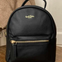 Wendy Rygsæk Læderrygsæk City-rygsæk Lille Dame Sort Læder