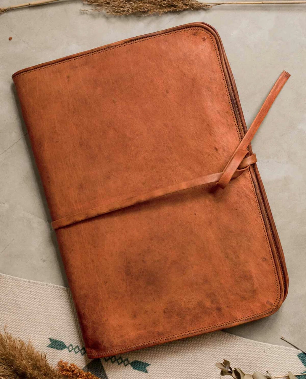 Clay Computertaske 17" Notebooktaske Læderomslag Brun Læder 1 Clay Computertaske 17" Notebooktaske Læderomslag Brun Læder