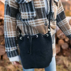 Grethe Skuldertaske Lædertaske Sort Læder -Taske Salgsbutik Insta Grethe 2H147 48 20 4 1280x1280