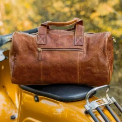 Hall Rejsetaske Sportstaske Håndbagage Med Rem Brun Læder 25L -Taske Salgsbutik Insta Hall 2R38 20 2wp 5 1280x1280