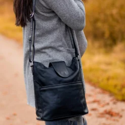 Jacqueline Shopper Håndtaske Skuldertaske Indkøbstaske Dame Sort Læder -Taske Salgsbutik Insta Jacqueline 2H174 48 6 1280x1280