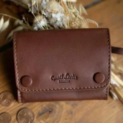 Lutz Tobakspung Opbevaring Til Rulletobak Tobaksetui Tobakstaske Brun Læder