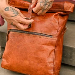 Milo Rygsæk Computertaske Læderrygsæk Dame Herre Brun Læder 17L -Taske Salgsbutik Insta Milo M119 1 1 1 2 1280x1280