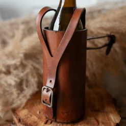 Connie Flaskeholder Til Cykelhåndtag Cykelstyr Kopholder Bæreholder Cykel Brun Læder -Taske Salgsbutik Kopie von Connie 1280x1280