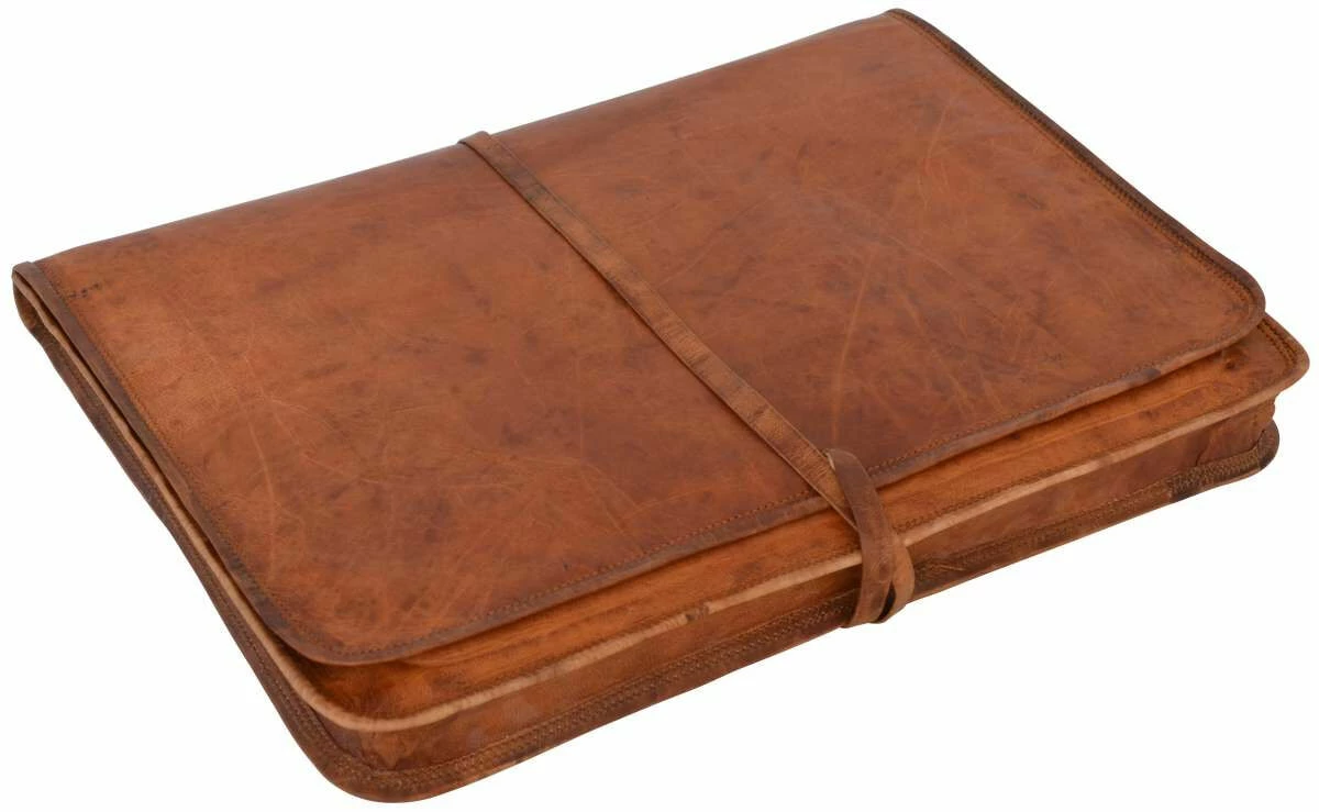 Clay Computertaske 17" Notebooktaske Læderomslag Brun Læder 3 Clay Computertaske 17" Notebooktaske Læderomslag Brun Læder - Billede 3