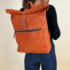 Milo Rygsæk Computertaske Læderrygsæk Dame Herre Brun Læder 17L -Taske Salgsbutik M119 1 1 model 2 1280x1280