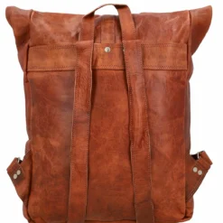 Milo Rygsæk Computertaske Læderrygsæk Dame Herre Brun Læder 17L -Taske Salgsbutik M119 1 1 hinten Ruecksack leder 1280x1280