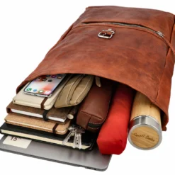 Milo Rygsæk Computertaske Læderrygsæk Dame Herre Brun Læder 17L -Taske Salgsbutik M119 1 1 innen1 R cksack lederDoJuedB7xDaTW 1280x1280