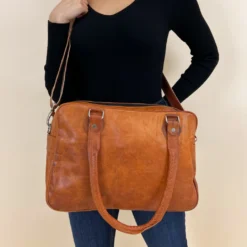 Emily Håndtaske Skuldertaske Læderhåndtaske Shopper Brun Læder