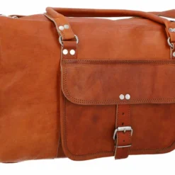 Harvey Rejsetaske Skuldertaske Håndbagage Herre Dame Brun Læder -Taske Salgsbutik R27b haupt reisetasche leder 1280x1280