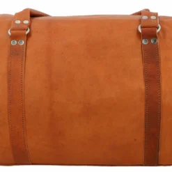 Michael Rejsetaske Lædertaske Sportstaske Håndbagage Weekendtaske Vintage Brun Læder -Taske Salgsbutik R32b hinten Reisetasche leder 1280x1280