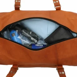 Michael Rejsetaske Lædertaske Sportstaske Håndbagage Weekendtaske Vintage Brun Læder -Taske Salgsbutik R32b innen1 Reisetasche leder 1280x1280