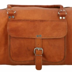 Michael Rejsetaske Lædertaske Sportstaske Håndbagage Weekendtaske Vintage Brun Læder -Taske Salgsbutik R32b vorne Reisetasche leder 1280x1280