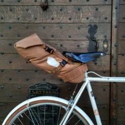 Romain M. Sadeltaske Cykeltaske Styrtaske Cykelkurv Kanvas Og Brun Læder -Taske Salgsbutik Romain MXWsjKcCNrbk3w 1280x1280