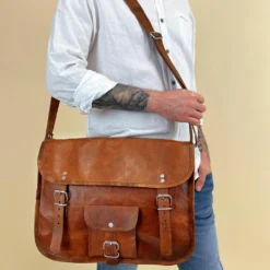 Alex 15" Skuldertaske Lædertaske Arbejdstaske Herre Brun Læder -Taske Salgsbutik U1 model male140hXcSje5MjMj 1280x1280