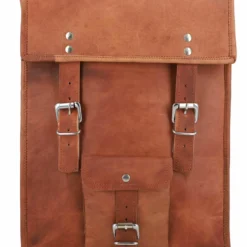 Joe Rygsæk Læderrygsæk Lædertaske Dame Herre Brun Læder -Taske Salgsbutik U39 vorne Rucksack leder 1280x1280