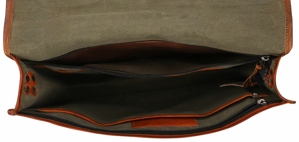 Max Skuldertaske Computertaske Lædertaske Herre Dame Brun Læder 6 Max Skuldertaske Computertaske Lædertaske Herre Dame Brun Læder - Billede 6